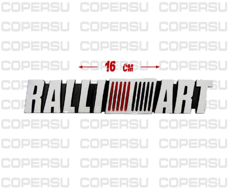 COEMBL012 - LETRAS RALLIART 16*3CM / SIMILAR ALUMINIO