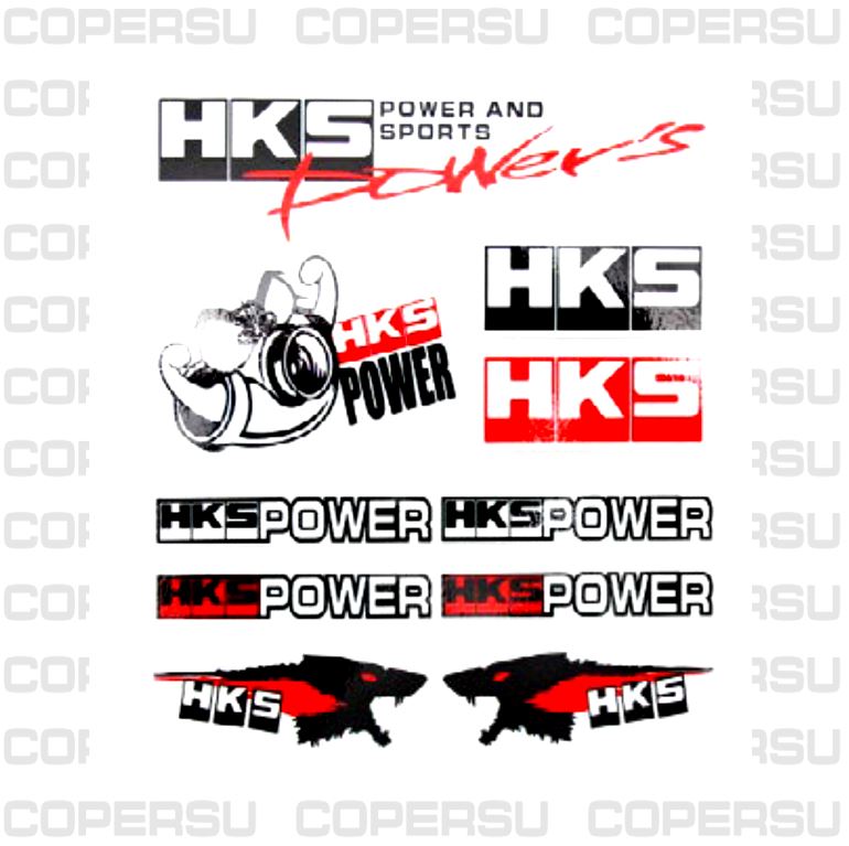 COSTIK033 - STICKER TUNING HKS 10 PCS - PRC